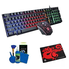 Mua COMBO Phím Chuột R8 1910 + Bộ Vệ Sinh 4 Món và Lót Chuột Tyloos