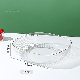 Mua Đĩa Trong suốt Đựng Hoa Quả Dạng Bầu Sang Trọng