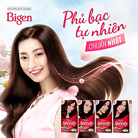 Kem Nhuộm Tóc Phủ Bạc Bigen Speedy Conditioning Color 40g + 40g