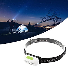 Rechargeable Headlamp, Headlight with Motion Sensor Waterproof USB Rechargeable Flashlight for Kids Adults Running Camping Hiking Fishing
