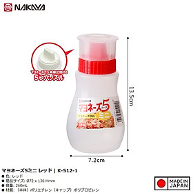 Chai đựng nước sốt Nakaya 260ml - Hàng nội địa Nhật Bản nhập khẩu chính hãng
