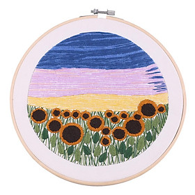 Sunflowers Pattern Needlework Crafts Embroidery DIY Cross Stitch Kit Set