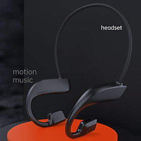 Open Ear Bone Conduction Headphones IPX4 Waterproof Built in Mic Bluetooth 5.0 Headset