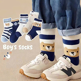 SET 5 ĐÔI TẤT VỚ XANH 05 DỄ THƯƠNG TỪ 1-12 TUỔI DÀNH CHO BÉ TRAI BÉ GÁI