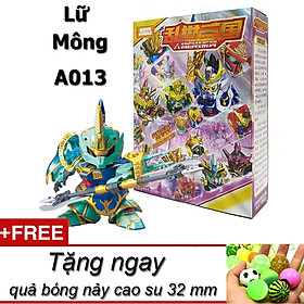 Mô hình trang trí để bàn sd A013 Lữ Mông bản mới Tam Quốc 2020 full box tặng kèm quả bóng nảy cao su làm đồ chơi thú vị