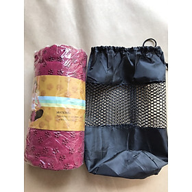 Khăn Trải Thảm Yoga Cao Cấp Chống Trượt Đính hạt PVC Hoa 5 Cánh theo màu - Độ Bám Dính Cao, Thấm Hút Mồ Hôi - Tặng Kèm Túi Đựng Khăn(ẢNH VÀ VIDEO TẠI SHOP)