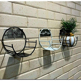 Mua Giỏ Sắt Bán Nguyệt Treo Chậu Hoa Dán Tường- Decor Trang Trí Nhà Cửa Theo Phong Cách Hiện Đại