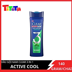 Dầu Gội Nam Clear 3 In 1 Active Cool 140g