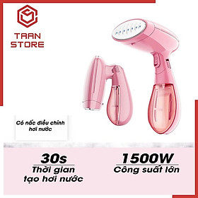 Bàn Là Hơi Nước Mini Công Suất Bàn Ủi 1500W Máy Ủi Đồ Hơi Nước Cầm Tay Gấp Gọn Ủi Nhanh Mọi Loại Vải Nhanh Chóng