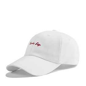 PREMI3R Mũ lưỡi trai Nón ballcap CURSIVE LOGO WHITE Mũ lưỡi trai phong