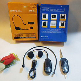 Mua Micro cài áo V16 không dây sóng UHF  cắm điện thoại livestream  thu âm  quay video  làm YouTube  Vlog từ xa - A109