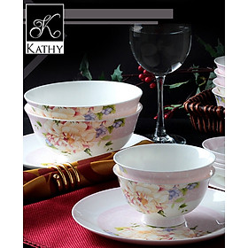Mua Bát tô sứ xương cao cấp hoa hồng 6 inch CERAFLORAL 2183M