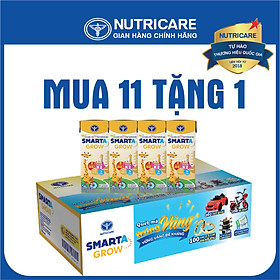 Mua 11 lốc tặng 1 Sữa nước Nutricare Smarta Grow cho trẻ thấp còi 180ml