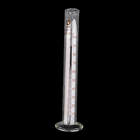 3 Sizes Professional Graduated Glass Measuring Cylinder Chemistry Lab Spout