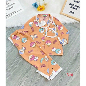 SÉT BỘ PIZAMA DÀI HỌA TIẾT  CỰC XINH