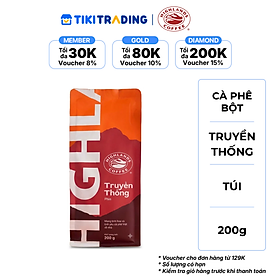 Cà phê Rang xay Truyền Thống Highlands Coffee 200g