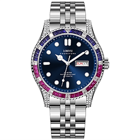 Đồng hồ nam chính hãng LOBINNI L19036-1,Kính Sapphire,chống xước,chống nước 50M,BH 24 tháng,máy cơ(Automatic)