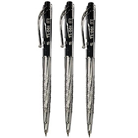 Vỉ 3 Bút Bi 0.5 mm Thiên Long TL-061 - Mực Đen