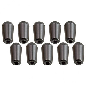 5X 10pcs Guitar Toggle Switch Tip 3 Way Switch Knobs for Electric Guitar Black