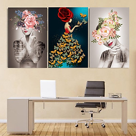 Mua Tranh Canvas Treo Tường Hiện Đại _ Tranh Bộ 3