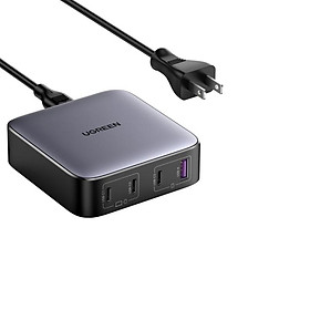 Sạc điện thoại laptop 2 cổng USB-C và 2 USB Nexode công nghệ GaN 100W màu đen Ugreen 90736  - Hàng chính hãng