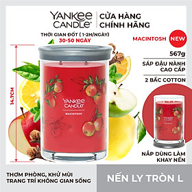 Nến ly tròn sáp đậu nành Yankee Candle size L (567g) - Macintosh