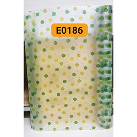 Mua 5M Giấy Dán Kính Họa Tiết hoa 4 cánh xanh nhiệt đới Không Cần Keo -  Khổ 0.45m