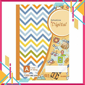 Vở kẻ ngang KLONG 120 trang B5 Digital 58/90; MS: 874