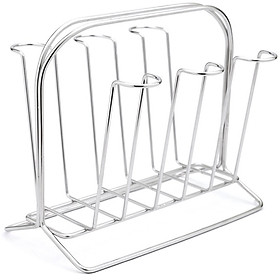 Giá úp ly, cốc inox cao cấp sáng bóng kiểu Hàn Quốc ST-032