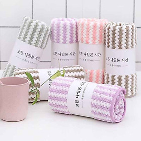 Mua KHĂN MẶT KẺ SỌC MỀM MỊN PHONG CÁCH HÀN QUỐC CAO CẤP