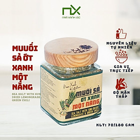 Muối Sả Ớt Xanh Một Nắng 90g (200g)/ Sea Salt With Sun And Dried Lemongas & geen Chili 90g (200g)