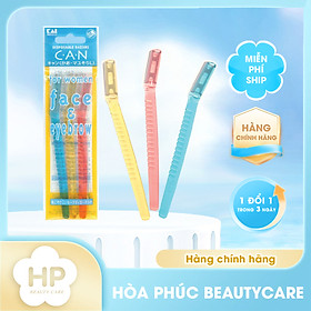 Dao Cạo Lông Mặt Lưỡi Đơn Kai Can EyeBrow Caml 06685-3P4 (Set 3 cây)