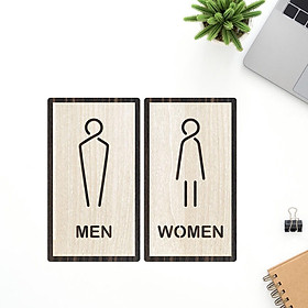 Mua Bảng Biển Toilet - Bảng Gỗ Vintage Decor Toilet - WC Nam Nữ - Resroom