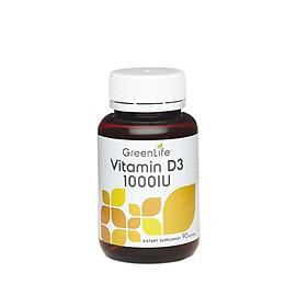 Viên Uống Bổ Sung Vitamin D3 1000IU Giúp Xương Chắc Khỏe, Hỗ Trợ Tim Mạch - Hộp 90 Viên