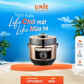 Mua Nồi áp suất Unie UPC5081Y  7 chức năng đun nấu đa năng Lòng nồi tráng men chống dính Ceramic công suất lớn - Hàng Chính Hãng