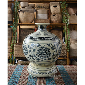 Mua Bình Giọt ngọc truyền thống Gốm Chu Đậu (S4A)- Kích thước F23 x H33.5 (cm)