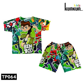 Đồ bộ 3D cho bé trai hình Ben 10