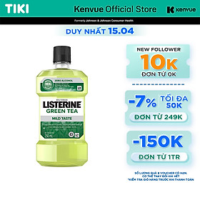 Nước Súc Miệng ngừa sâu răng Listerine natural green tea 250ml - 100953222