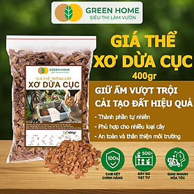 Xơ Dừa Cục Greenhome, Bao 400gr, Giá Thể Đã Qua Xử Lý, Size 1-2cm, Viên Đều Đẹp, Sạch Khuẩn, Trồng Kiểng Lá, Lan - XƠ DỪA CỤC 1-2CM