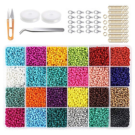 Glass Seed Beads Assorted Small Beads for Jewelry Making Kit Art and Craft Bracelets