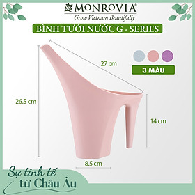 Bình tưới cây MONROVIA G-series, 1.1 lít, tưới cây cảnh, ban công, thiết kế nhẹ nhàng, tinh tế, phong cách Châu Âu