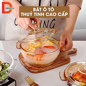 Mua Bát thuỷ tinh có nắp đậy  bát ô tô chất liệu thuỷ tinh cao cấp giữ nhiệt lâu  an toàn sức khoẻ