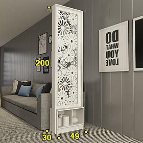 Mua Kệ vách ngăn phòng khách FINILI và phòng bếp khung gỗ vách nhựa cứng cáp giá tốt FNL0332