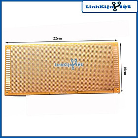 Mua Phíp Đồng Lỗ - Bảng Mạch Đục Lỗ Sẵn PCB Nâu - Kích Thước 10x22cm
