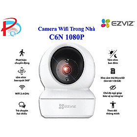 Camera Wifi Trong Nhà EZVIZ C6N 1080P QUAY 360 độ, đàm thoại 2 chiều - hàng chính hãng