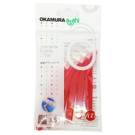 Bàn Chải Kẻ Răng OKAMURA dạng chữ L combo 5 gói