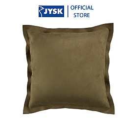 Gối trang trí | JYSK Alm | polyester | xanh olive | R45xD45cm