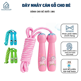 Dây Nhảy Thể Dục Cho Bé Cán Gỗ- Nhiều Màu Hoạt Hình - Dây Nhảy Giảm Cân Cho Trẻ Em, Bé Trai/Gái - HÀNG CHÍNH HÃNG MINIIN