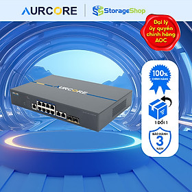 Thiết bị mạng - Bộ chuyển mạch (cầu nối) hiệu Aurcore, 4 cổng GE, 2 cổng Gigabit SFP HÀNG CHÍNH HÃNG
