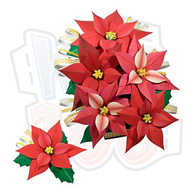 Mô hình giấy cây cảnh Hoa Trạng Nguyên (Poinsettia)